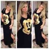 Vestido Longo Mickey