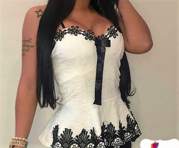Regata Peplum Renda c/ Bojo