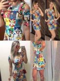 Vestido Estampa Animada
