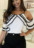 Blusa Ciganinha com Babados