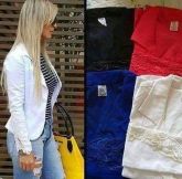 Blazer com Renda nas Mangas