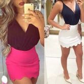 Conjunto Body e Saia Nuvem